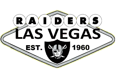 RAIDERS PATCH 12” BACK PATCH