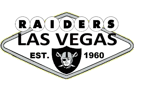 NFL Las Vegas Raiders Established 12 Circular Sign