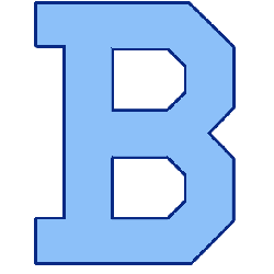 MLB Brooklyn Dodgers Primary Logo (1912) - An old fashioned 'B' in