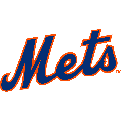 New York Mets Orange & Blue Classic Logo Type Die-Cut MAGNET