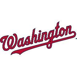 Youth Washington Nationals Navy Wordmark Team T-Shirt