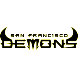 San Francisco Demons Wordmark Logo 2001