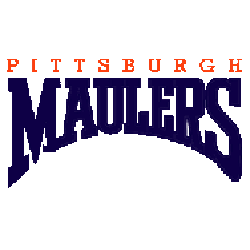 Pittsburgh Maulers Wordmark Logo 1984