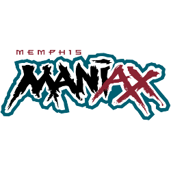 Memphis Maniax Wordmark Logo 2001