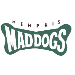 Memphis Mad Dogs Wordmark Logo 1995