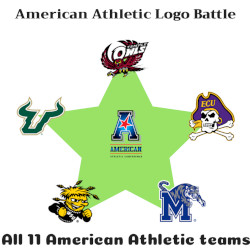American Athletic Logo Battle