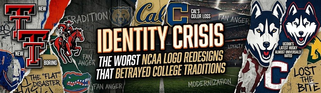 SPORTS LOGO HISTORY | Logo History Featured image for “Identity Crisis: The Worst NCAA Logo Redesigns That Betrayed College Traditions”