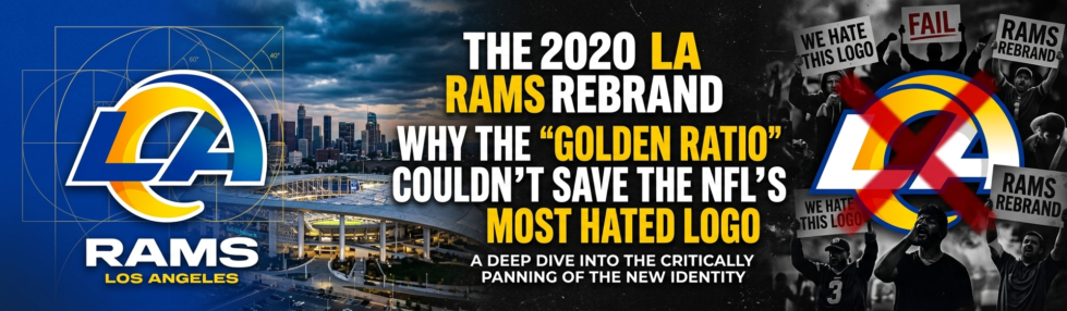 The 2020 LA Rams Rebrand: Why the 'Golden Ratio' Couldn't Save the NFL's Most Hated Logo | Logo History LA Rams Rebranding Hated