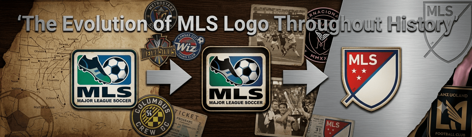 Featured image for “The Evolution of MLS Logo Throughout History”
