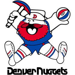 Denver Nuggets Logo History - Primary Logo | Logo History Denver Nuggets Primary Logo 1975 - 1976