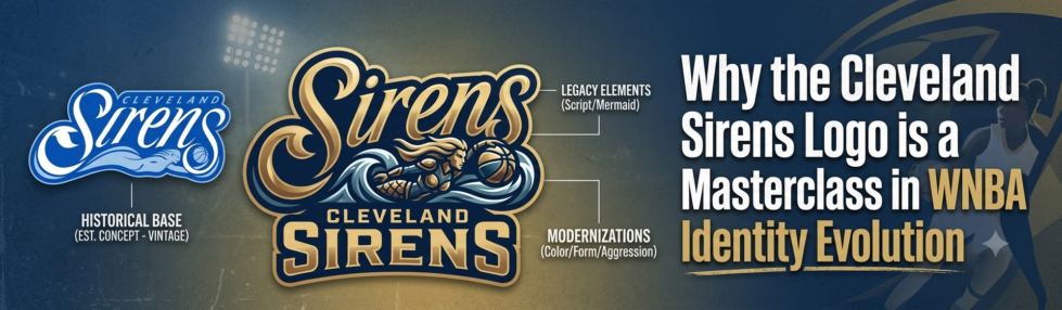 Why the Cleveland Sirens Logo is a Masterclass in WNBA Identity Evolution | Logo History Cleveland Sirens Logo