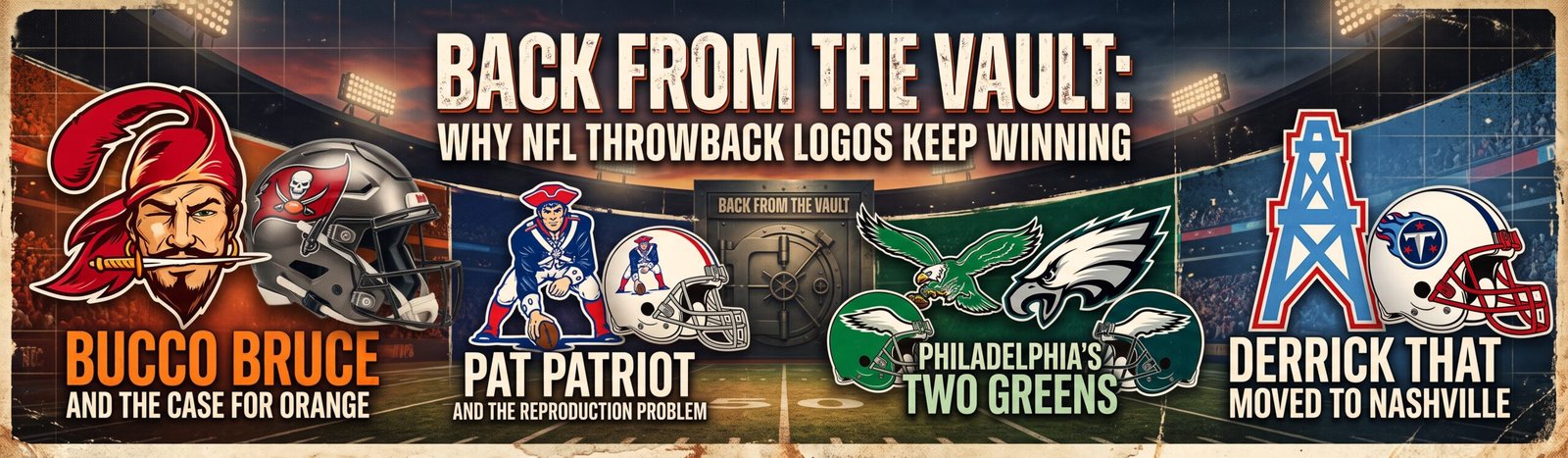 Featured image for “Back From the Vault: Why NFL Throwback Logos Keep  Winning”